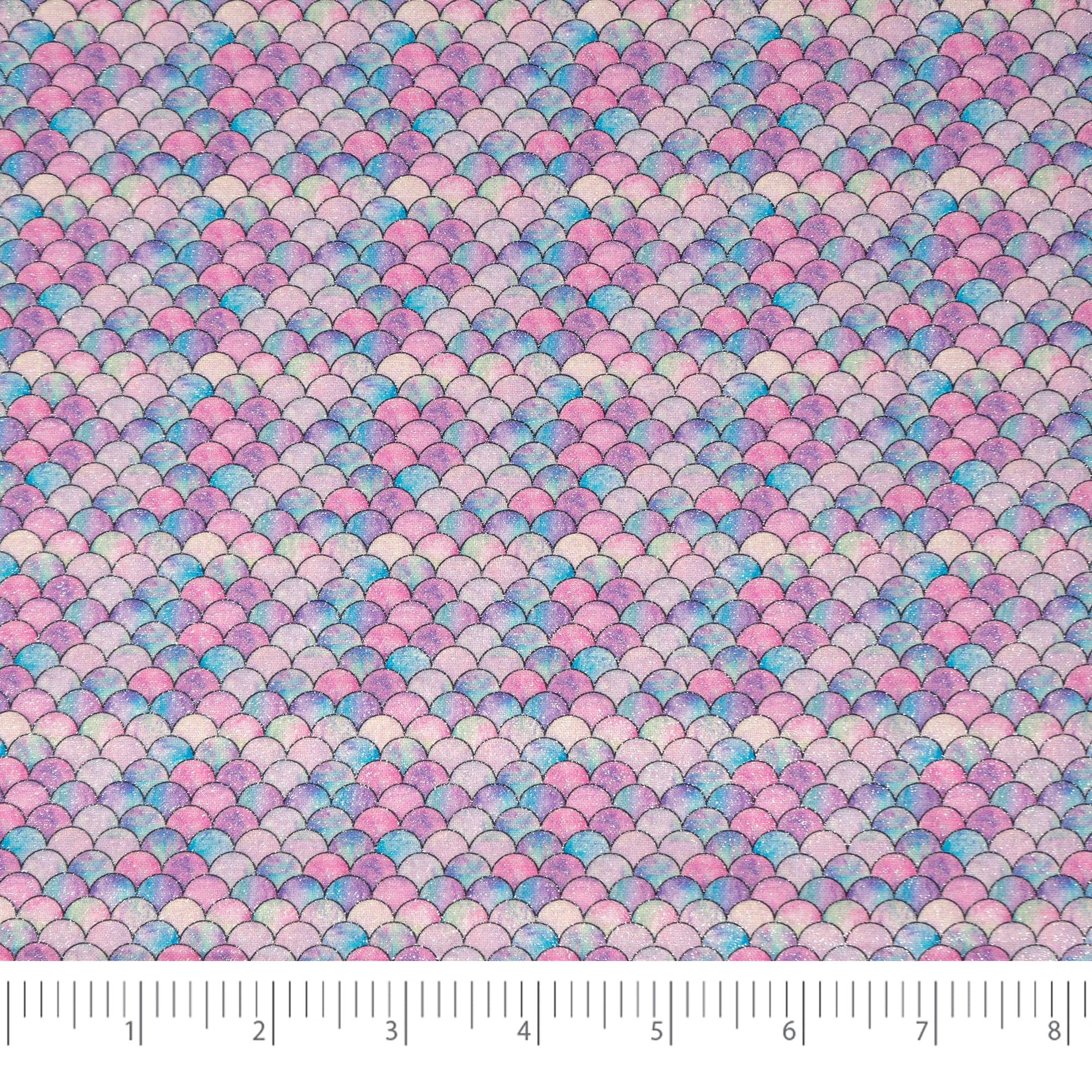 SINGER Mermaids Glitter Print Cotton Fabric